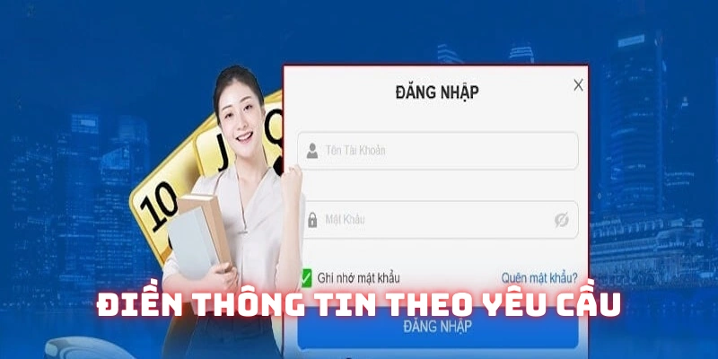 Thành viên cần nhập đủ dữ kiện liên quan
